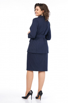 Жакет, юбка Alani Collection 2513 синий_полоска - фото 5