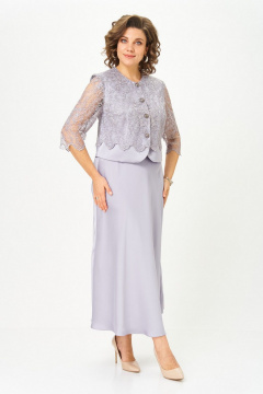 Жакет, юбка Svetlana-Style 2316 серебро - фото 4