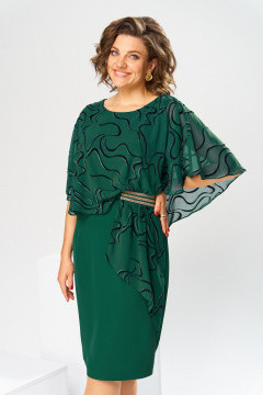 Платье Romanovich Style 1-2371 зеленый_флок - фото 5