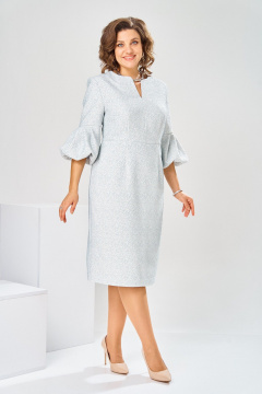 Платье Romanovich Style 1-2809 голубой/точка - фото 2