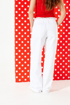 Брюки ELLETTO LIFE 2375 белый - фото 5