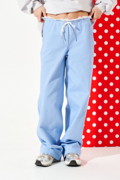 Брюки ELLETTO LIFE 2375 голубой - фото 3
