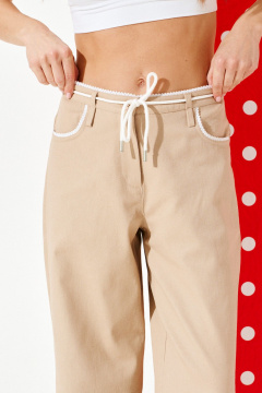 Брюки ELLETTO LIFE 2377 бежевый - фото 4