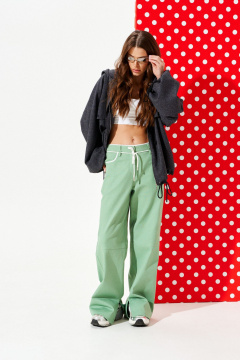 Брюки ELLETTO LIFE 2377 зеленый - фото 1