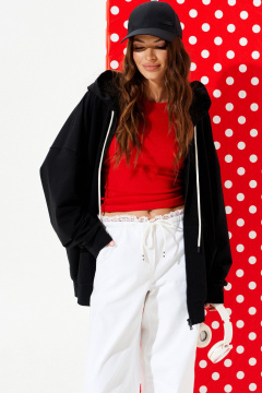 Толстовка ELLETTO LIFE 3952 черный - фото 5