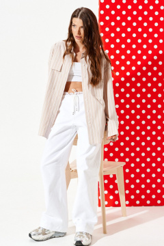 Блуза ELLETTO LIFE 3963 бежево-молочный - фото 2