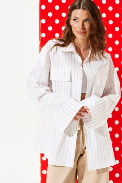 Блуза ELLETTO LIFE 3963 молочно-бежевый - фото 5