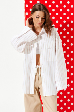 Блуза ELLETTO LIFE 3963 молочно-бежевый - фото 4