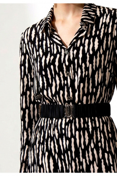 Платье Erika 7235 черно-молочный - фото 3