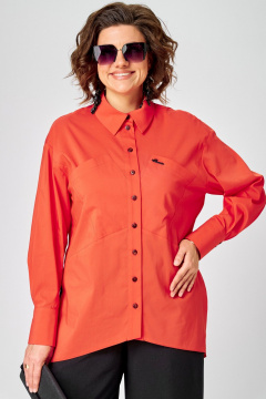 Блуза EVA GRANT 7319 коралл - фото 1