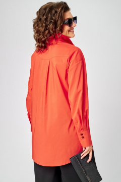 Блуза EVA GRANT 7319 коралл - фото 2
