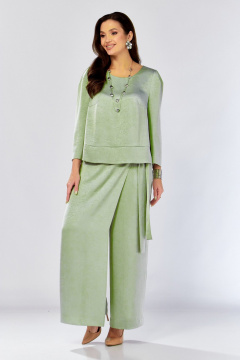 Блуза, брюки ZigzagStyle 626-2 фисташковый - фото 2