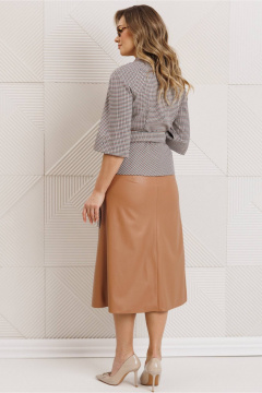 Жакет, юбка Мода Юрс 26-2618 кэмел - фото 5