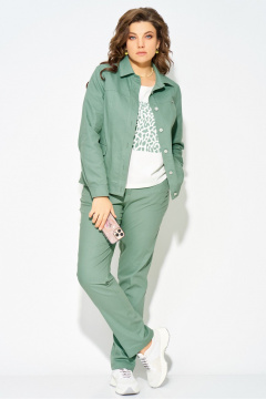 Бомбер, брюки, джемпер Fita 40113 зеленый - фото 1