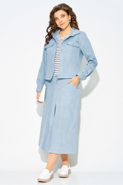 Бомбер, джемпер, юбка Fita 4201 голубой - фото 3