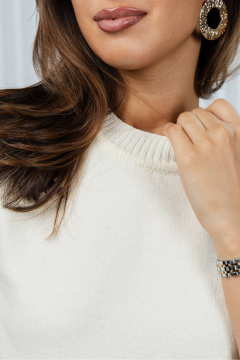 Джемпер Romgil РВ0159-ВИ2 молочный - фото 4