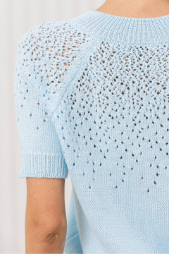 Джемпер Romgil РВ0368-ХЛ2 голубой - фото 4