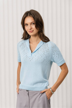 Джемпер Romgil РВ0368-ХЛ2 голубой - фото 1