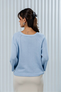 Джемпер Romgil РВ0369-ХЛ2 бледно-голубой - фото 2