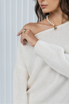 Джемпер Romgil РВ0373-АК2 молочный - фото 3