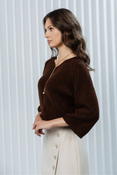 Джемпер Romgil РВ0381-АК2 шоколадный - фото 5