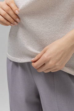 Топ Romgil РВ0385-ХМ2 кремовый, серебро - фото 3