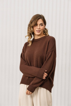 Джемпер Romgil РВ0406-ХЛ2 шоколадный - фото 5