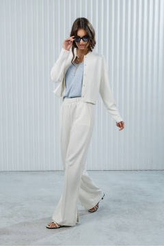 Брюки, жакет Romgil РП0109-ВИ2 молочный - фото 1