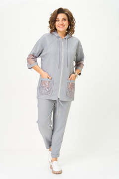 Брюки, жакет Svetlana-Style 1577 светло-серый - фото 2