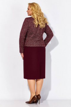 Платье Линия Л Б-2105 бордовый - фото 4