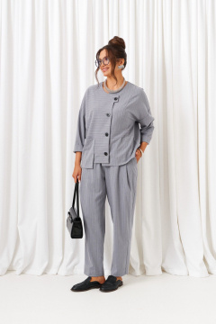 Брюки, жакет Beautiful&Free 6433 серый - фото 4