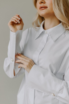 Блуза AEQU 120001-white - фото 5