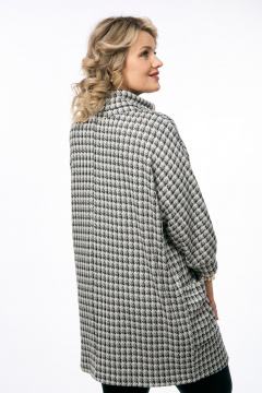 Джемпер OVERYOU М233 серо-черный - фото 4