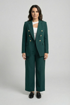 Брюки, жакет AURA otd 9183 изумруд - фото 1