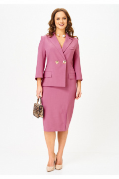 Платье Твой имидж 2316 пыльно-розовый - фото 1