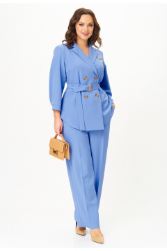 Брюки, жакет Твой имидж 2324 голубой - фото 4