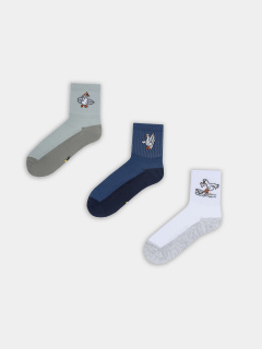 Носки Mark Formelle 444A-3167/B4-253444A джинсовый_св.оливка_белый_рис.3167 - фото 1