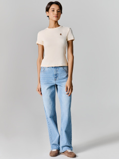 Футболка Mark Formelle 112993/25-38276Ц-1-2 сливочное_масло_442_W_вышивка - фото 1