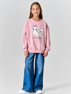 Свитшот Mark Formelle 127958/25-39355П-7 пыльно_розовый_печать_2_сл_на_пол - фото 1