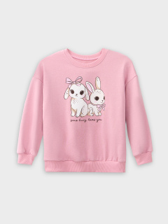 Свитшот Mark Formelle 127958/25-39356П-7 пыльно_розовый_печать_2_сл_на_пол - фото 2