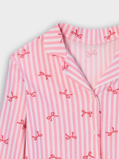 Рубашка, шорты Mark Formelle 567763/25-39203ПП-0 бантики_на_розовой_полоске - фото 3