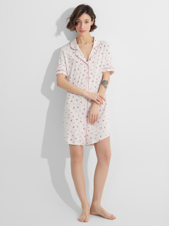 Сорочка Mark Formelle 572403/25-38466ПП-0 цветочки_на_розовом1 - фото 1