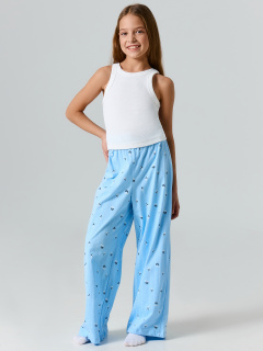 Брюки Mark Formelle 587001/25-39534ПП-0 цветы_на_голубой_полоске - фото 1