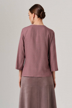 Блуза Nelva 23179 винный принт - фото 5