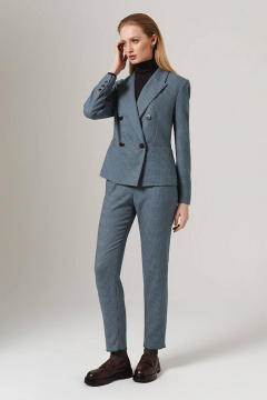 Брюки Nelva 31101 бирюзово-коричневый - фото 1