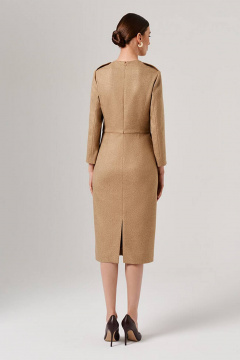 Платье Nelva 51597 кофейно-бежевый - фото 5
