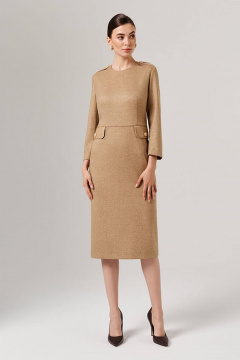 Платье Nelva 51597 кофейно-бежевый - фото 1