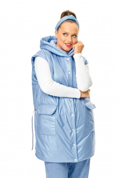 Жилет T&N 7736 голубой - фото 1