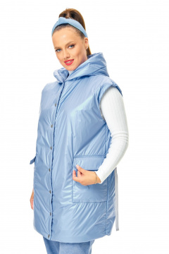 Жилет T&N 7736 голубой - фото 2