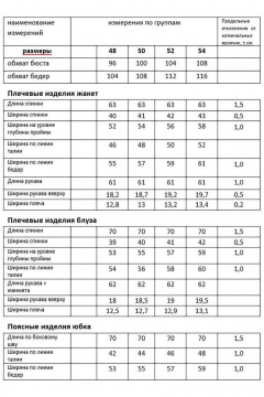 Блуза, жакет, юбка Мода Юрс 26-2811 голубой_салатовый - фото 5